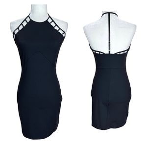 Free People Intimately Free Black Cutout Mini Dress Size Medium